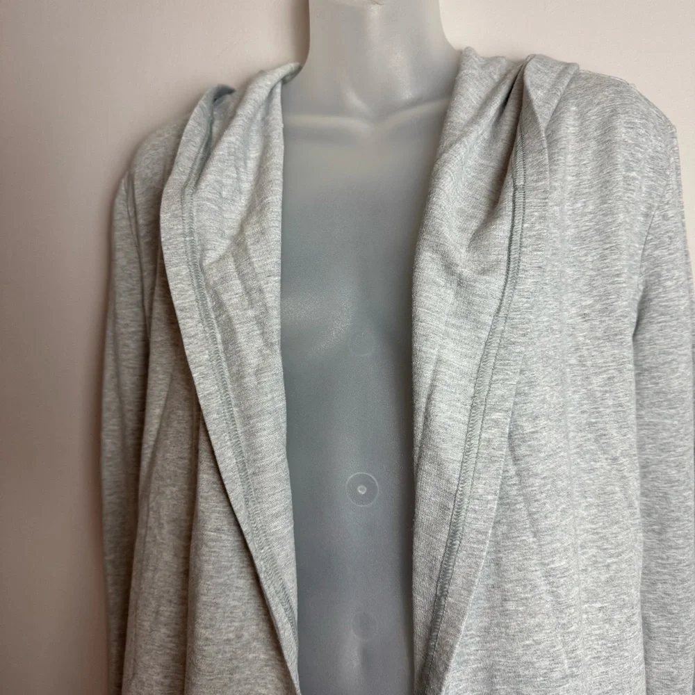 CALIA by Carrie Underwood Gray Open Face Waterfall Hoodie Size Small - Picture 4 of 8